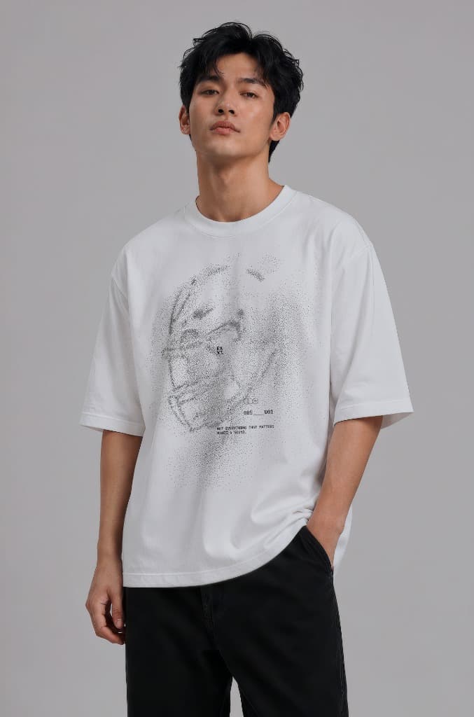 Crisp White Hoodie Detail